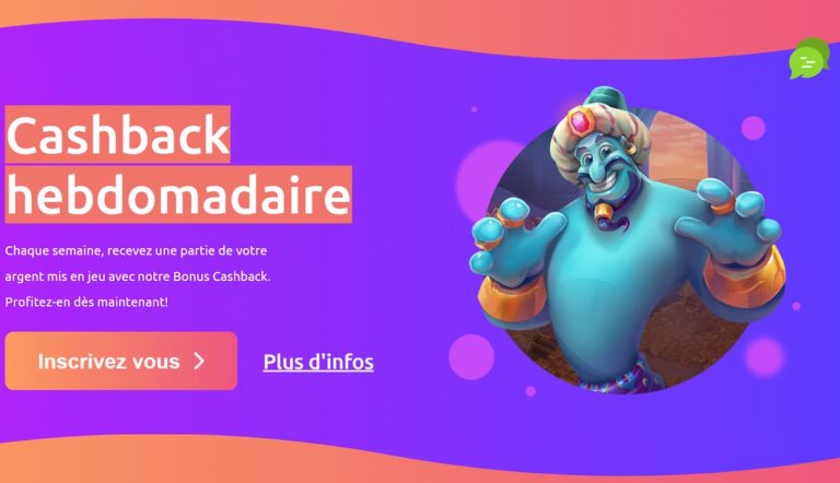 Cadoola Casino cashback hebdomadaire
