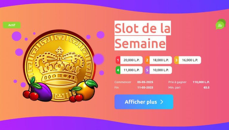 Cadoola Casino slot semaine