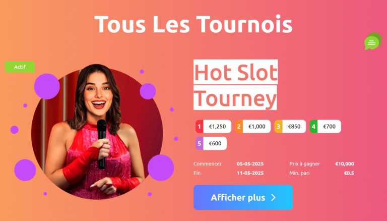 Cadoola Casino tournoi Hot Slot Tourney